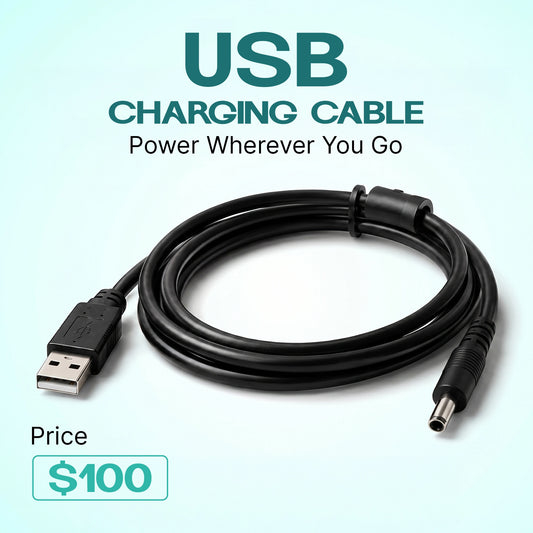 USB Charging Cable For 1-3L/Min Portable Oxygen Device | Car, Home & Travel Charging