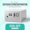 1-3L/Min Portable Oxygen Concentrator | 10-12 Hours Continuous Flow Battery Life | Free Carry Bag