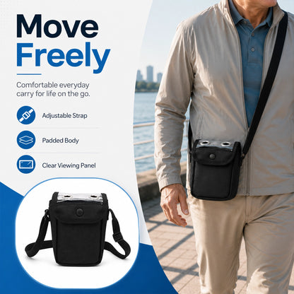 Protective Carry Bag For 1-3L/Min Portable Oxygen Concentrator | Adjustable Shoulder Support
