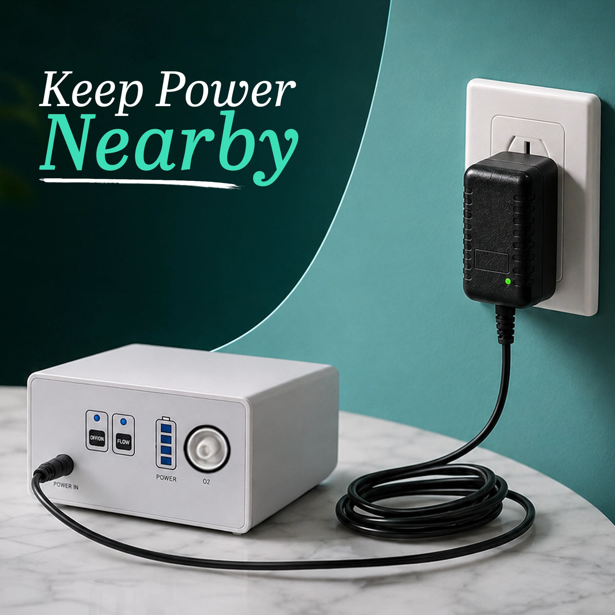 Wall Adapter For 1-3L/Min Portable Oxygen Concentrator | 4.2V Li-ion Charger