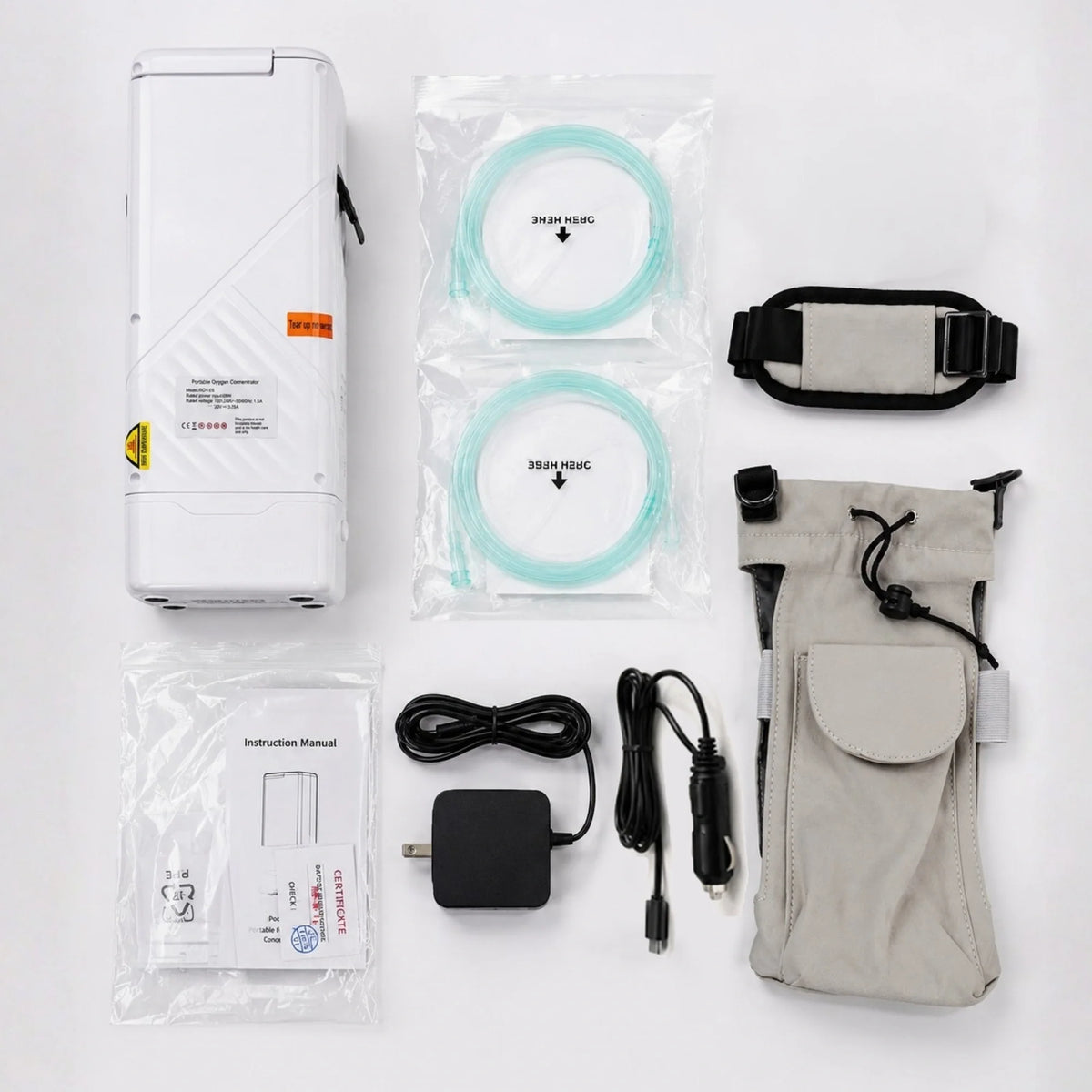 Portable 1-5L  Oxygen Concentrator | 95% Purity, 6600mAh Battery | ≤49dB Quiet | Free US Shipping
