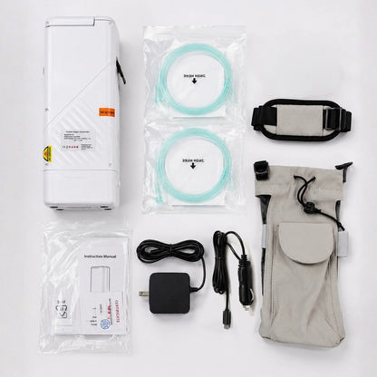 Portable 1-5L  Oxygen Concentrator | 95% Purity, 6600mAh Battery | ≤49dB Quiet | Free US Shipping